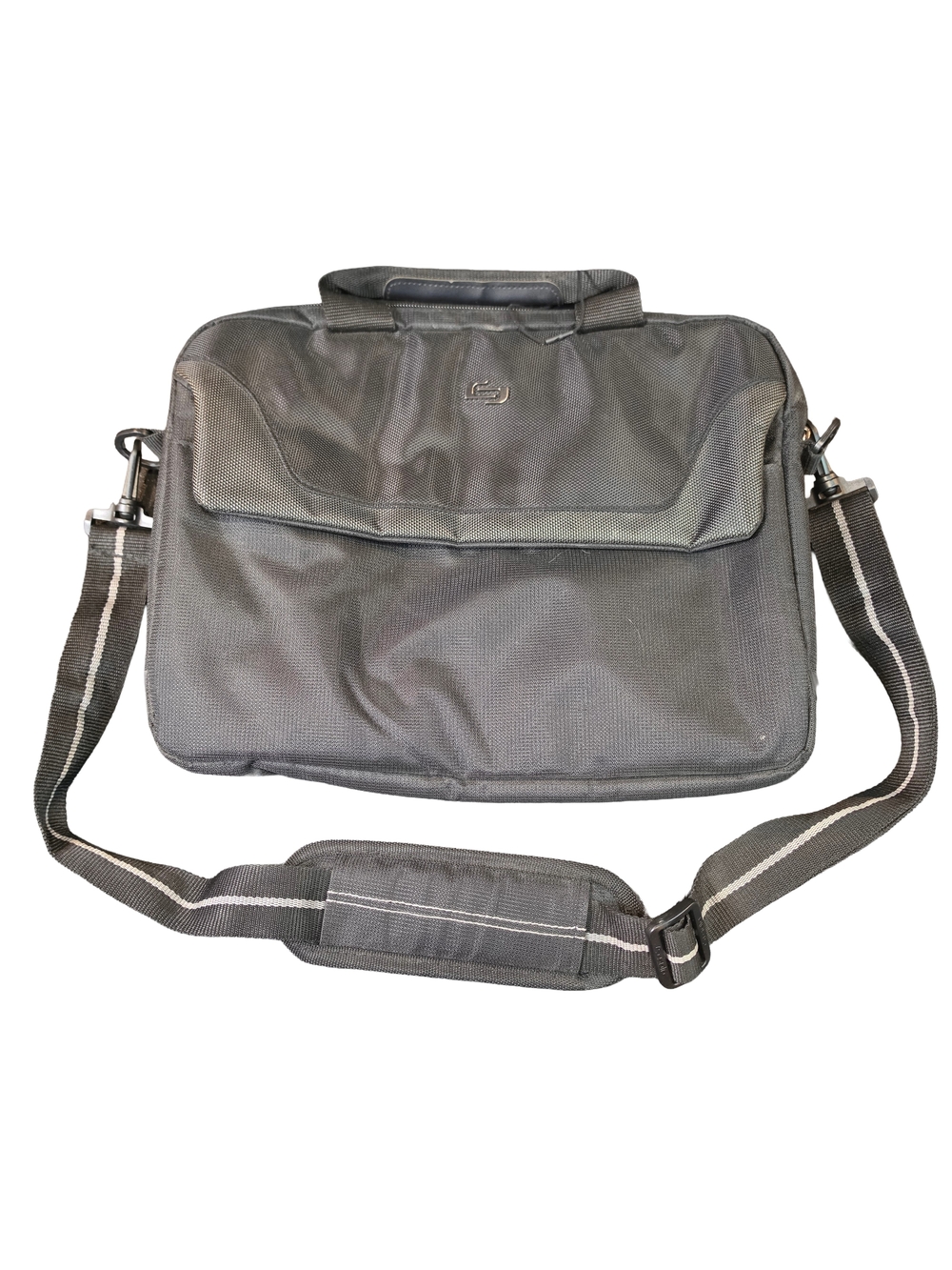 Solo Black Laptop Messenger Bag Briefcase Shoulder Bag Padded Work Travel 15"